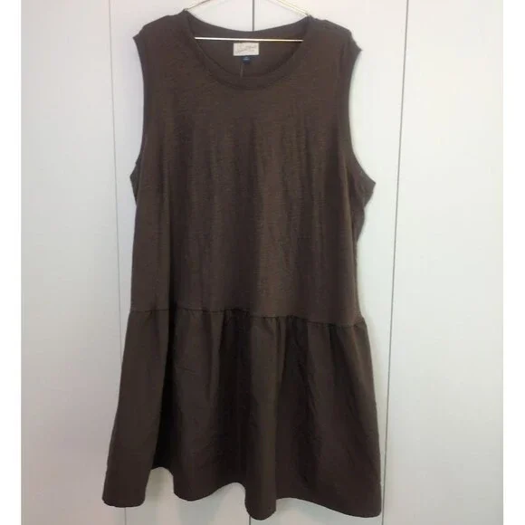 brown shift dresses Cognac Flower Cutout Faux Suede Mini Shift Dress main image 1